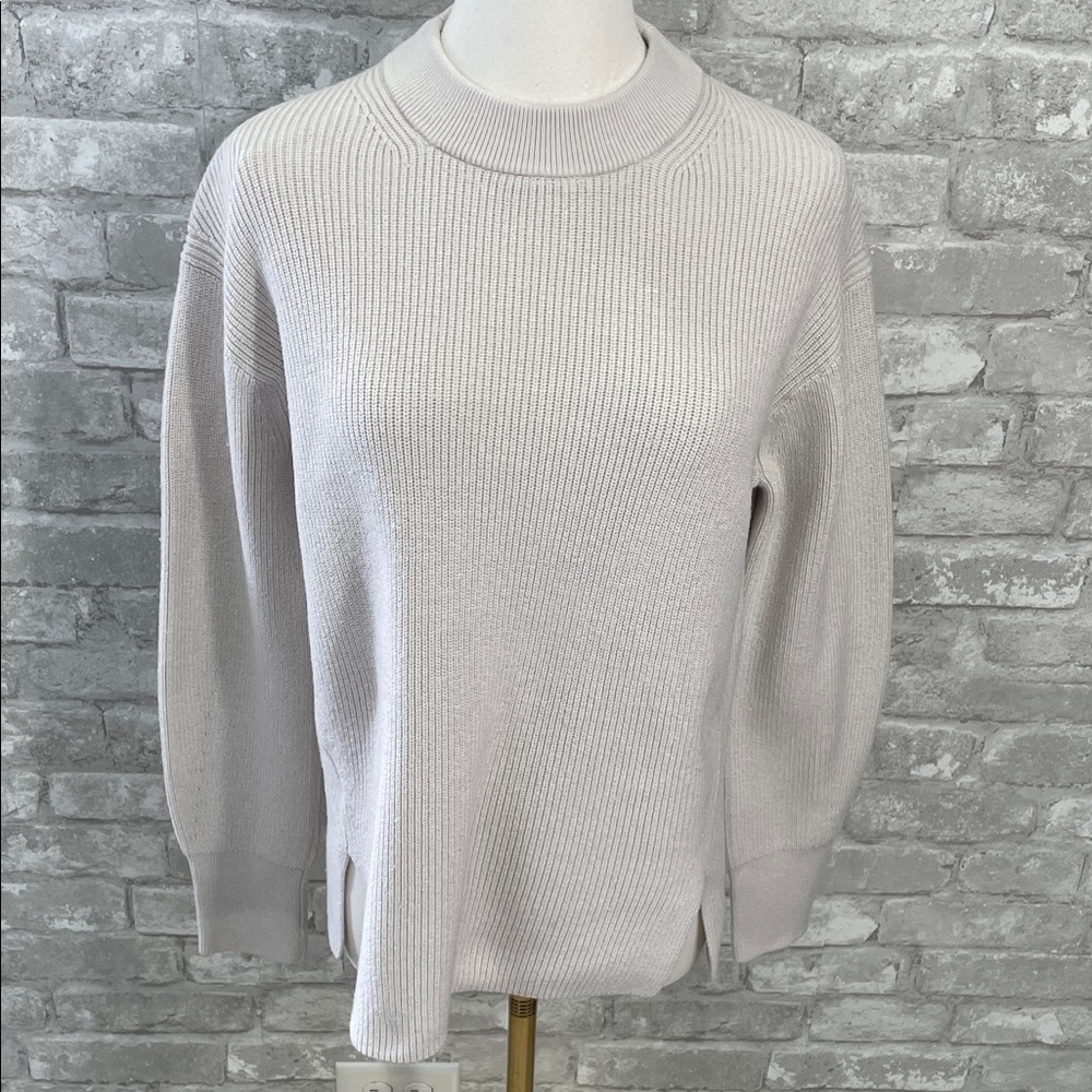 Lululemon Merino Wool-Blend Ribbed Crewneck Sweater
White Opal